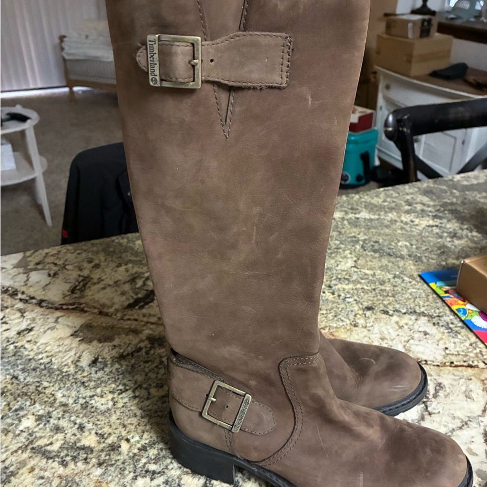 Timberland Dark Brown Leather Boots